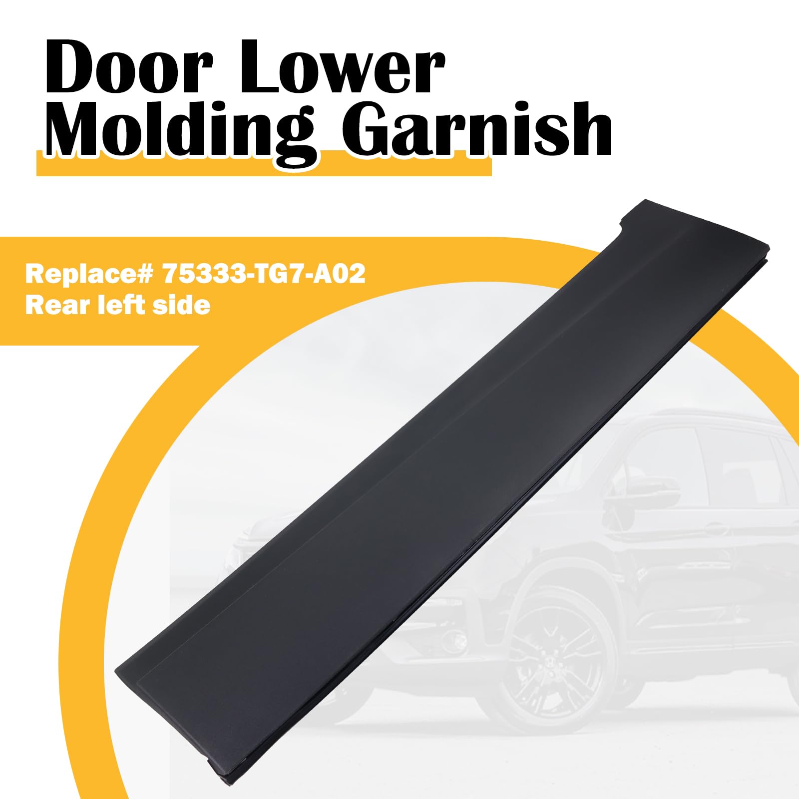 Amazon.com: Rear Left Side Door Lower Molding Garnish Compatible